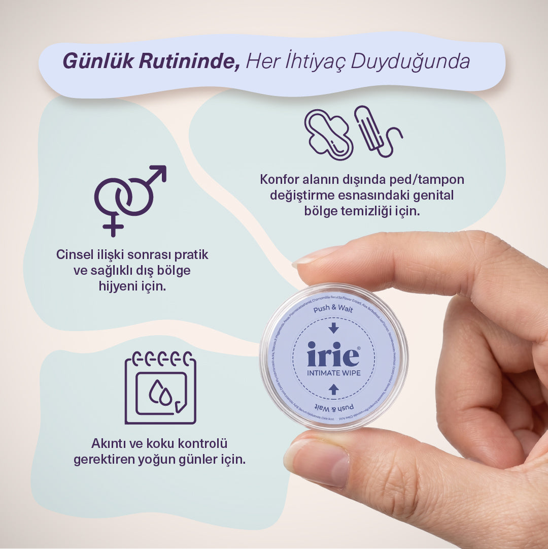 İntim Temizleme Mendili 20'li - Dış Genital Bölge ve Hassas Ciltler İçin